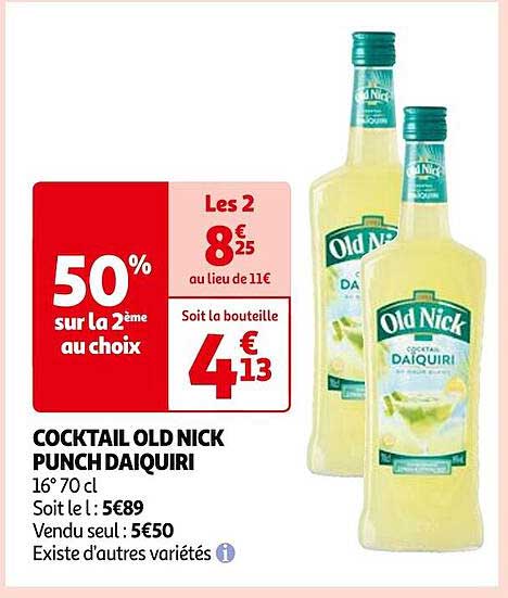 cocktail old nick punch daiquiri