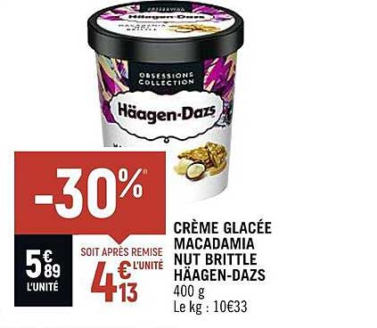 crème glacée macadamia nut brittle häagen-dazs