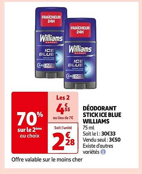 Déodorant Stick Ice Blue Williams