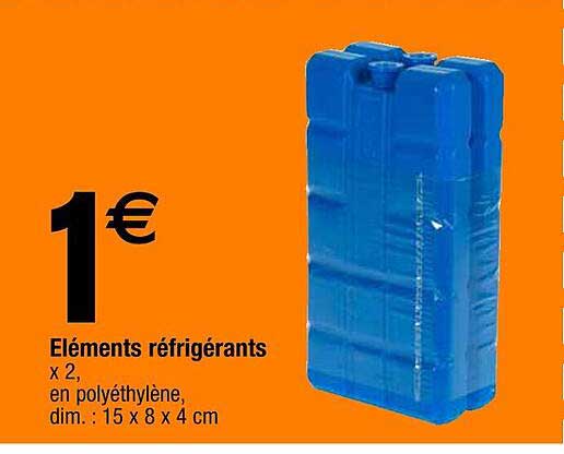 éléments réfrigérants