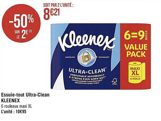 essuie-tout ultra-clean kleenex