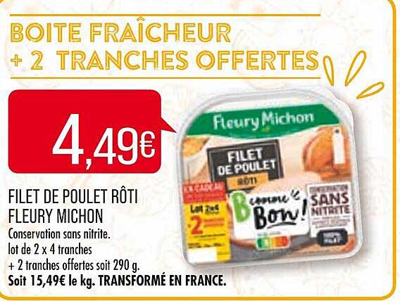 filet de poulet rôti fleury michon