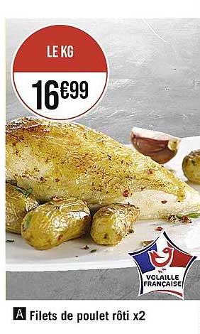 Filets De Poulet Rôti X2