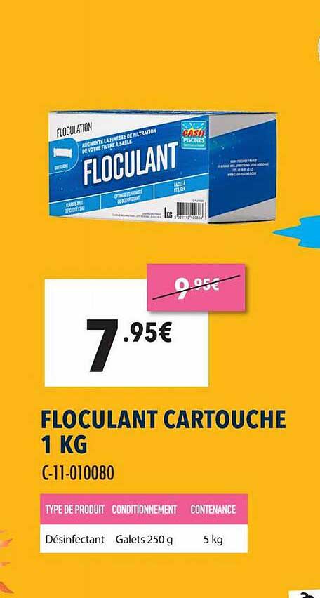 Floculant Cartouche 1 Kg