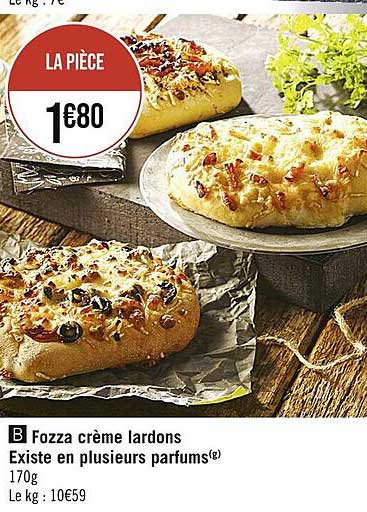 fozza crème lardons existe en plusieurs parfums