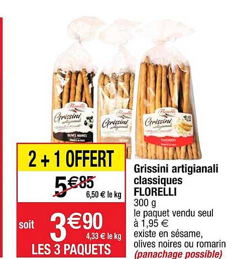 grissini artigianali classiques florelli
