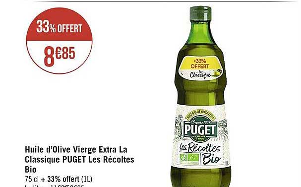 huile d'olive vierge extra la classique puget les récoltes bio