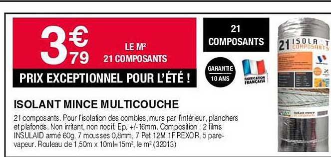 isolant mince multicouche