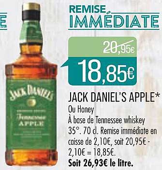jack daniel's apple ou honey