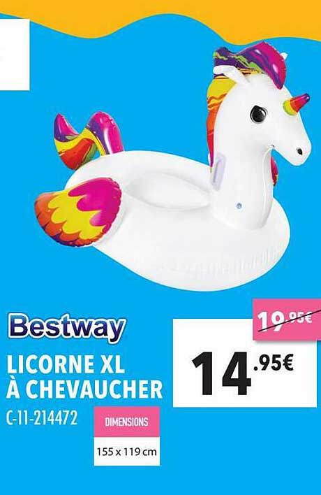 licorne xl à chevaucher bestway