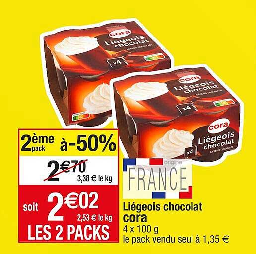 Liégeois Chocolat Cora