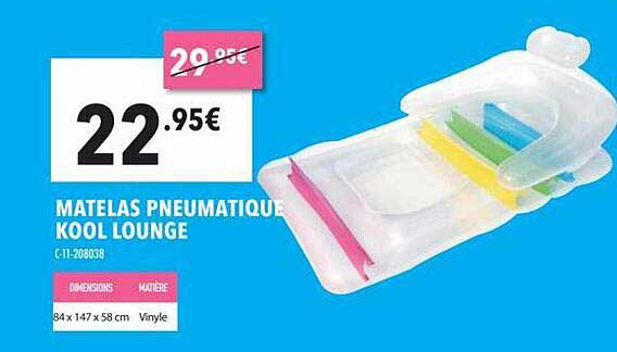 matelas pneumatique kool lounge
