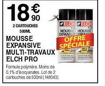 mousse expansive multi-travaux elch pro
