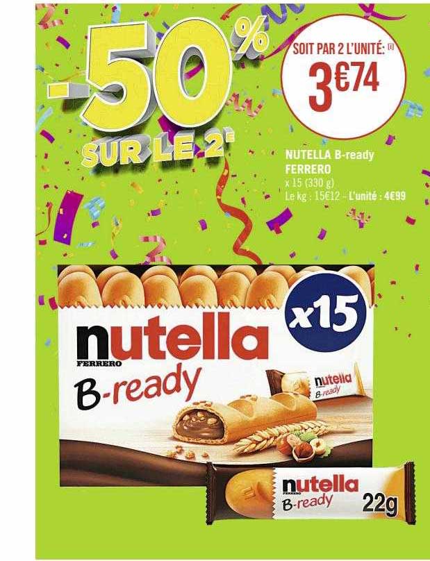 nutella b-ready ferrero