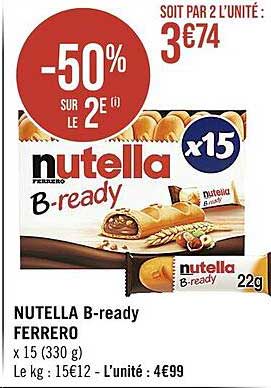nuttella b-ready ferrero