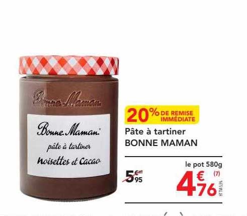 pâte à tartiner bonne maman