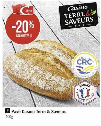 Pavé Casino Terre & Saveurs