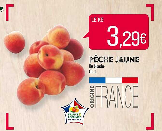 pêche jaune ou blanche