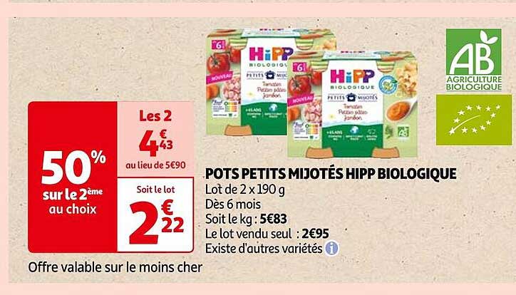pots petits mijotés hipp biologique