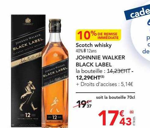 scotch whisky johnnie walker black label
