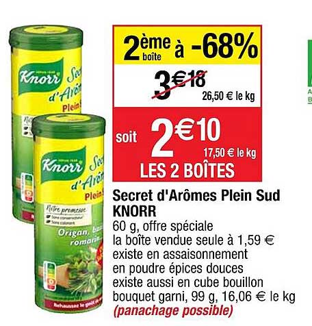 Secret D'arômes Plein Sud Knorr