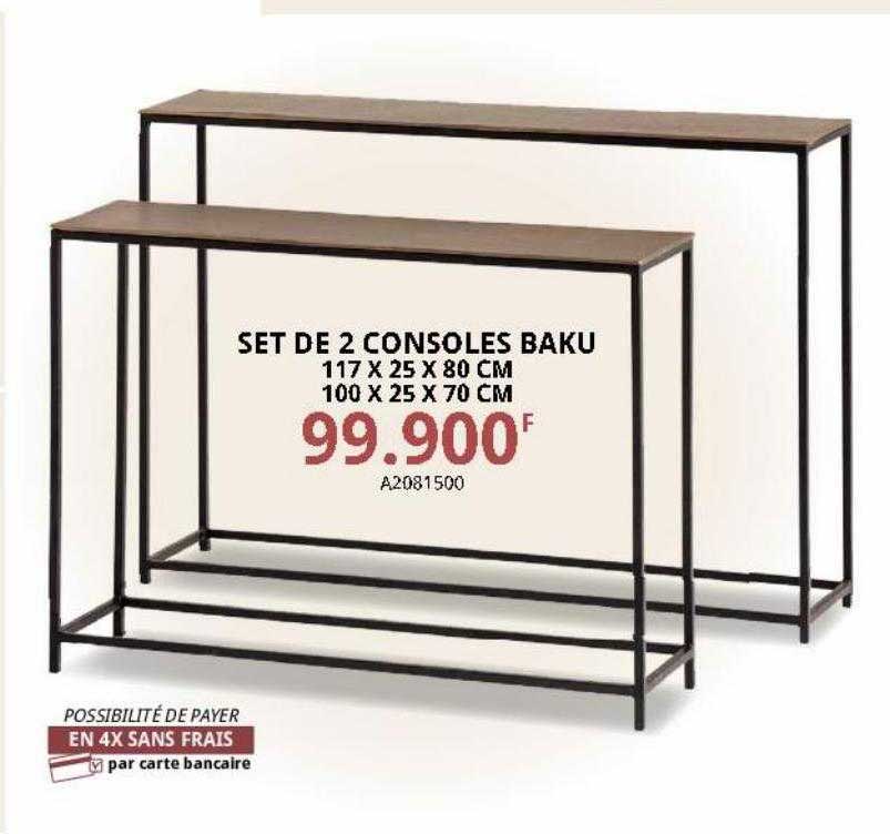 set de 2 consoles baku
