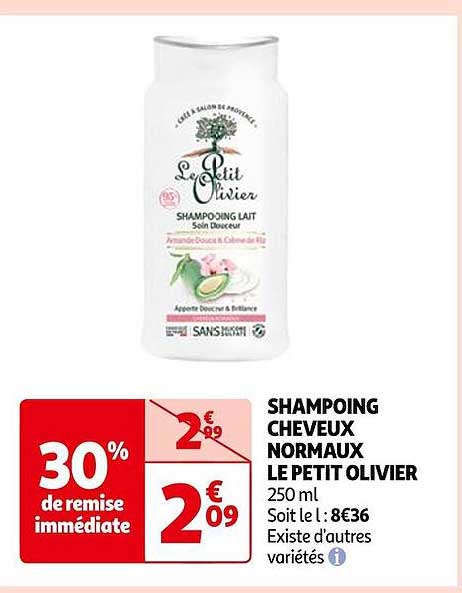 shampoing cheveux normaux le petit olivier
