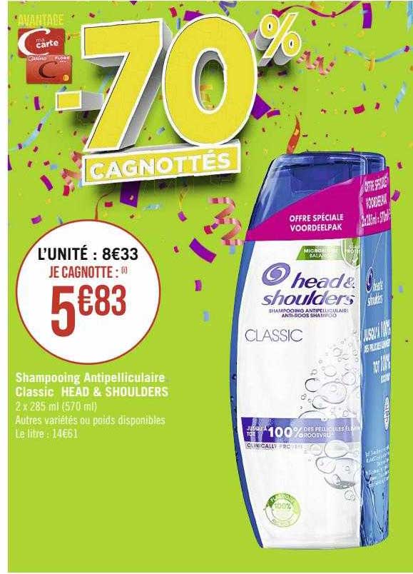 Shampooing Antipelliculaire Classic Head & Shoulders