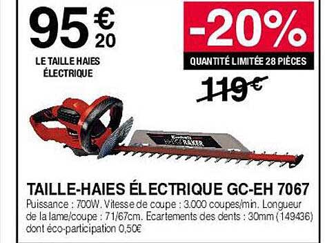 taille-haies électrique gc-eh 7067