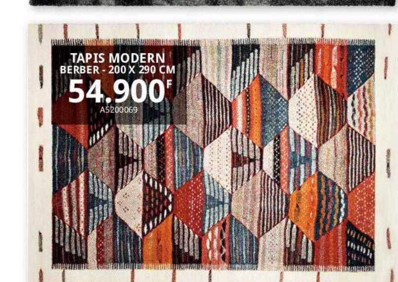 tapis modern berber - 200 x 290 cm