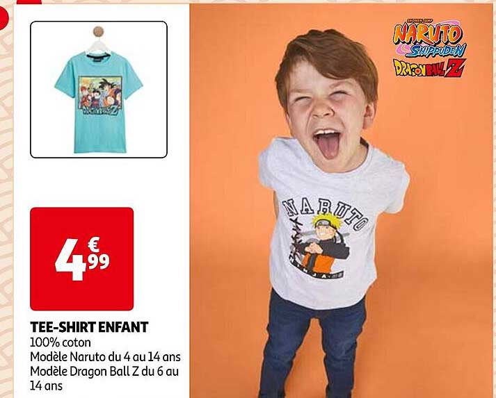 tee-shirt enfant naruto