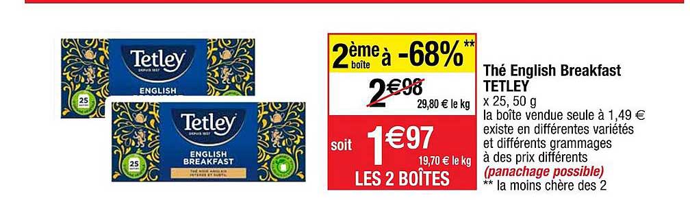 thé english breakfast tetley