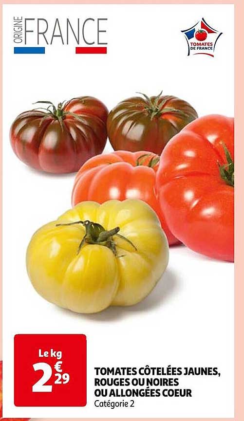 Tomates Côtelées Jaunes, Rouges Ou Noires Ou Allongées Cœur