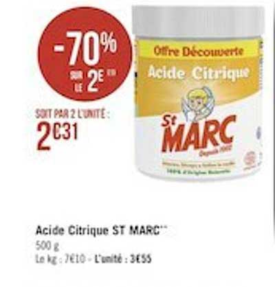 acide citrique st marc