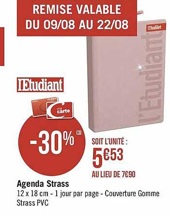 agenda strass l'étudiant