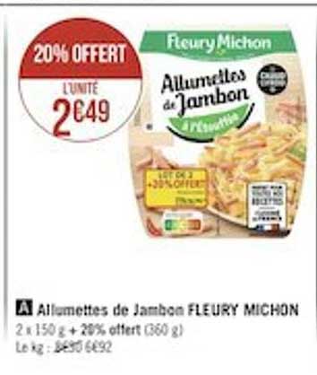 allumettes de jambon fleury michon