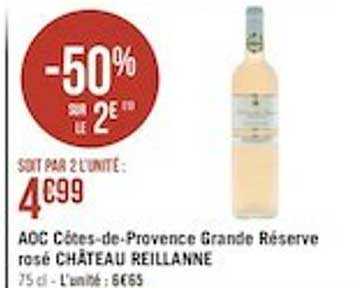 aoc côtes-de-provence grande réserve rosé château reillanne