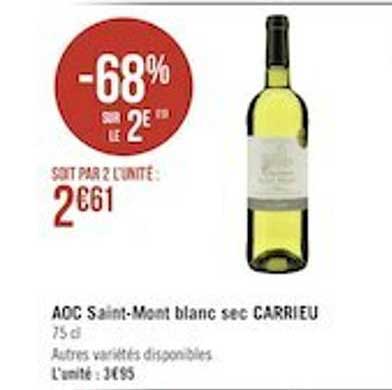 aoc saint-mont blanc sec carrieur