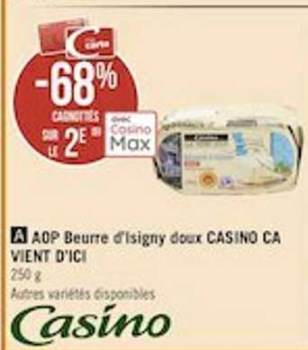 aop beurre d'isigny doux casino ça vient d'ici