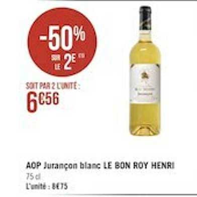 aop juraçon blanc le bon roy henri