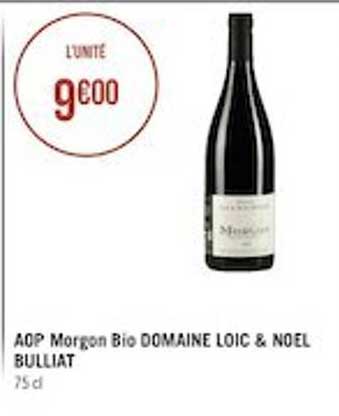 aop morgon bio domaine loïc & noël bulliat