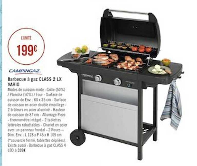 barbecue à gaz class 2 lx vario campingaz
