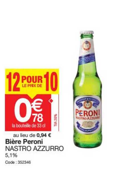 bière peroni nastro azzurro