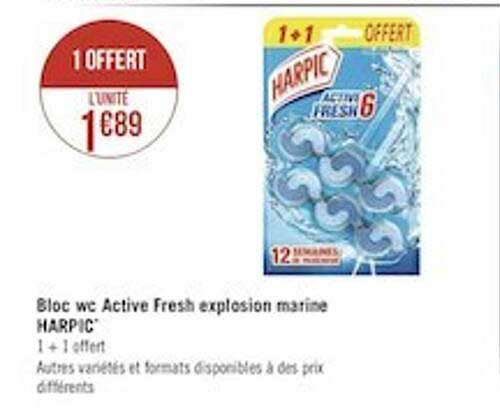 Bloc Wc Active Fresh Explosion Marine Harpic