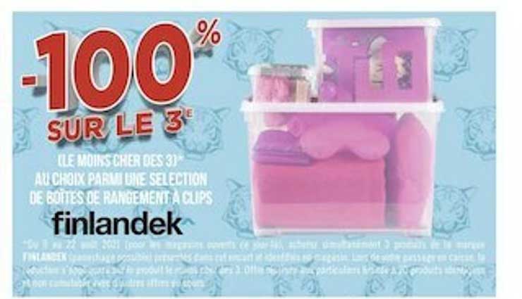 Boîtes De Rangement à Clips Finlandek^