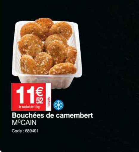 bouchées de camembert mc cain