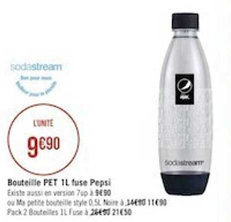 bouteille pet 1l fuse pepsi sodastream