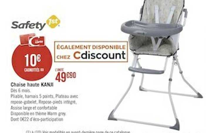 chaise haute kanji safety 1st