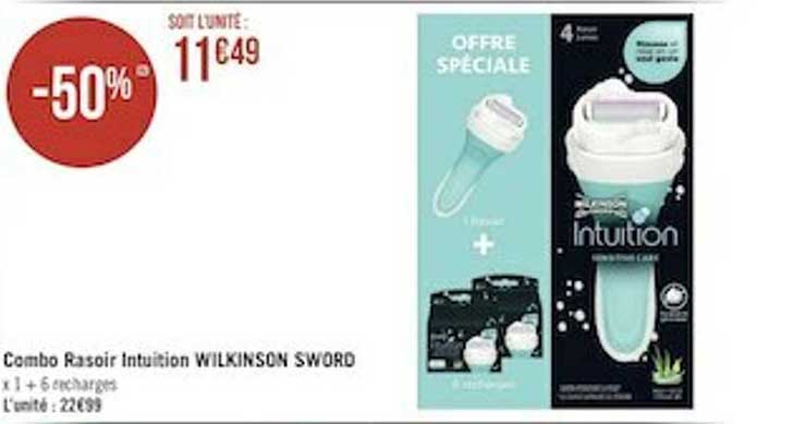 combo rasoir intuition wilkinson sword