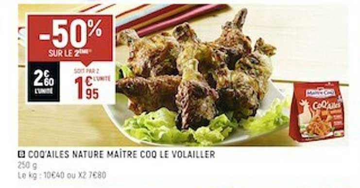 coq'ailes nature maître coq le volailler